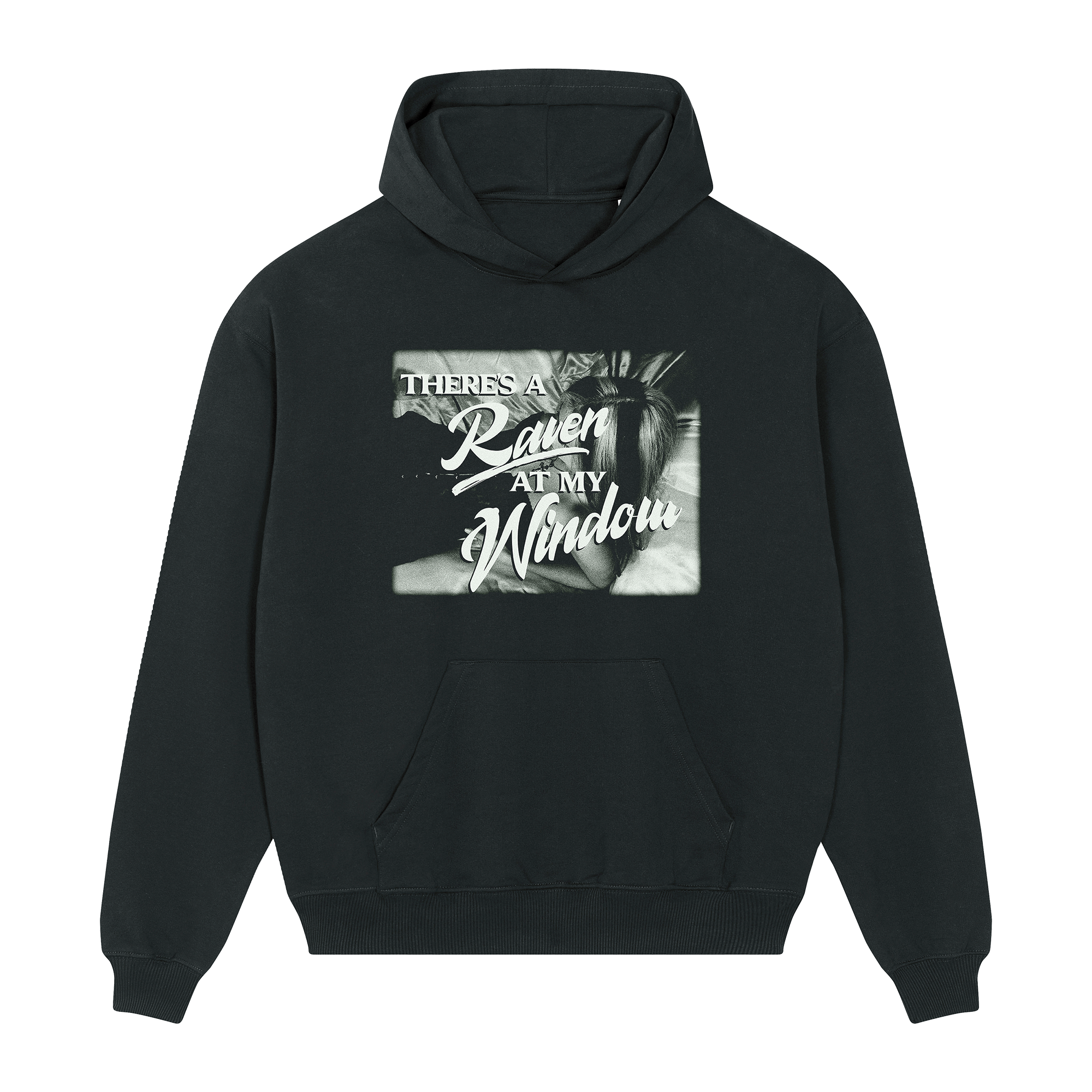 Raven Window Black Hoodie